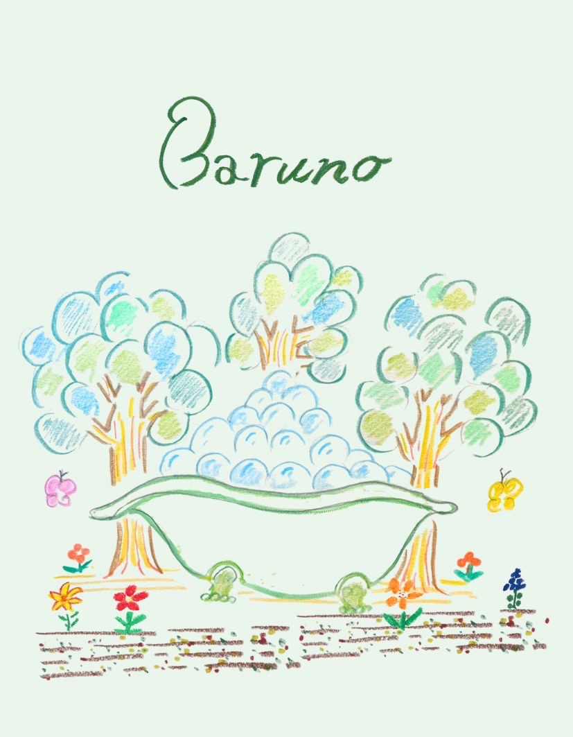 Barunoラベル原画。最初は手書きから始まってます